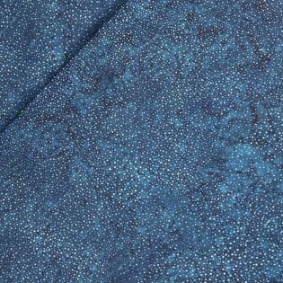 Patchwork - Baumwolle - handgebatikt - blau