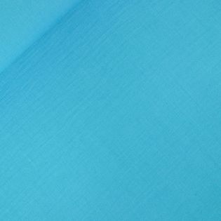 Fancy -  Leinen Look - ozean blau 