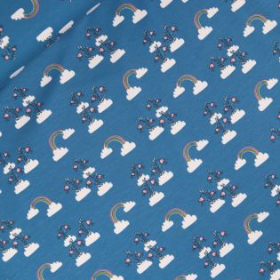 Baumwolljersey - Organic - blau