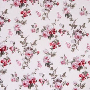Dekostoff - Vintage Rosen - pink - rosa 