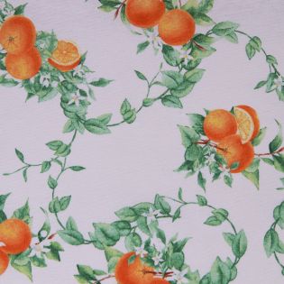 Dekostoff  - Orangen - orange