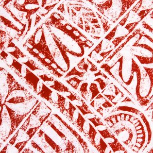 Viskose - Crinkle - Grafikgarten - rot
