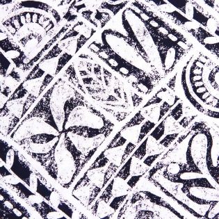 Viskose - Crinkle - Grafikgarten - schwarz