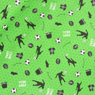 Baumwolle - Fußballfieber - grün