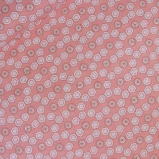 Baumwolle - Popeline - Geometrie Noble - rosa