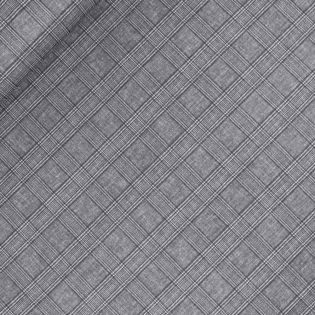 Doubleface Tencel - karriert - grau