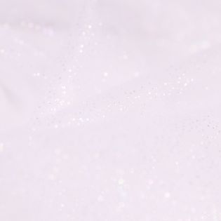 Softtüll - leicht - Multi Color Sparkle - weiß