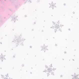 Softtüll - leicht - Frozen Crystals - rosa