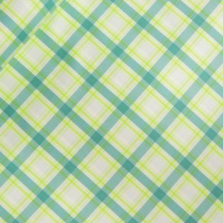Stretch - Karo - mint - gelb 