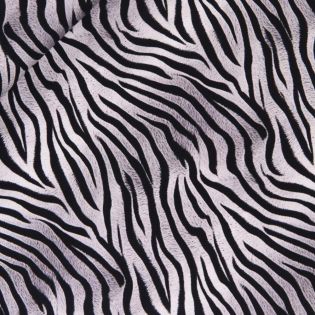 Baumwolljersey - Zebra Love - schwarz - weiß 