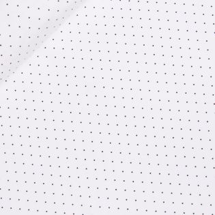 Baumwolljersey - Polka Dot - weiß