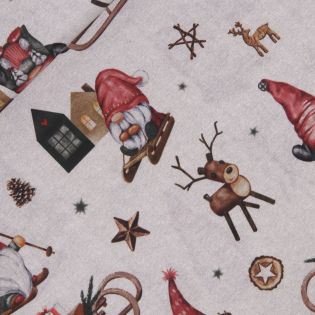 Dekostoff - Weihnachten - Wichtelspaß