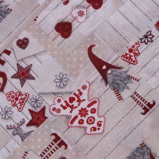 Dekostoff - Weihnachten - Shabby Weihnachten 