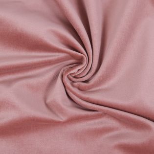 Baumwollsamt - uni - altrosa