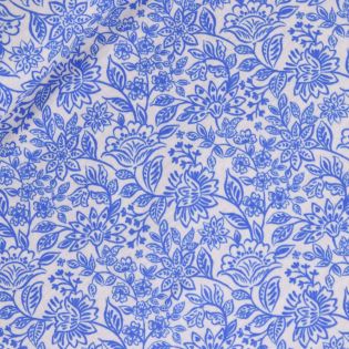 Baumwolle - Musselin - Wasserblumen