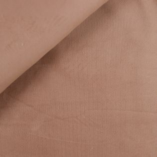 Plüsch - Doubleface - Teddy-Cord - braun