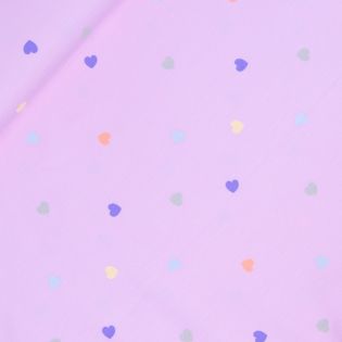 Baumwolljersey - bunte Herzchen