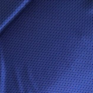 Seidenstretch - blaue Kreise