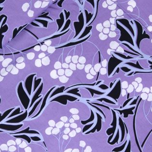 Viskose - Floral - flieder