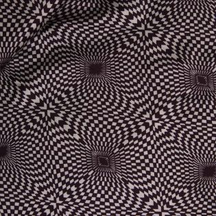Viskose - Kaleidoskop - schwarz-braun