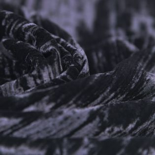 Samt - ausbrenner - schwarz