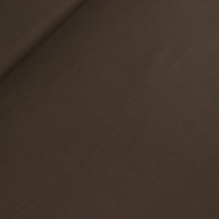 Leinen-Baumwolle - uni - braun