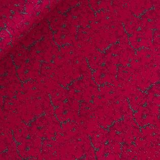 Jacquard - Jersey - Silberregen - rot 