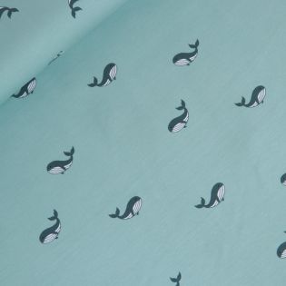 Baumwolljersey - Wal 