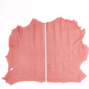 Echtleder - Lederstück -  rosa - ca. 6,4 Quadratfuß