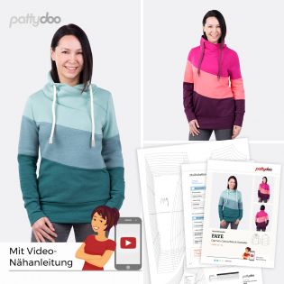 Schnittmuster - pattydoo - Faye - Damen Coloureblock Sweater 