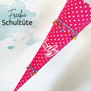 Freebie - Anleitung - Schultüte nähen