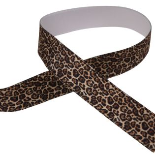 Gummiband  - 35mm - Leo -braun-schwarz