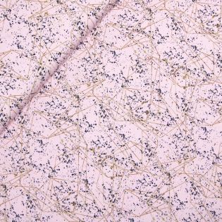 Baumwolljersey - Geometrie - rosa