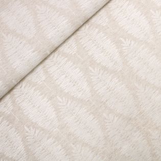 Baumwolle - beschichtet - Outdoorstoff - Fächerblatt - beige