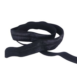 Einfaßband - elastisch - 20 mm - Schwarz 