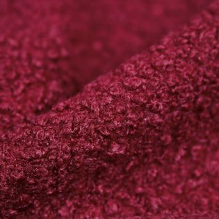 Boucle - Jackenstoff - weinrot