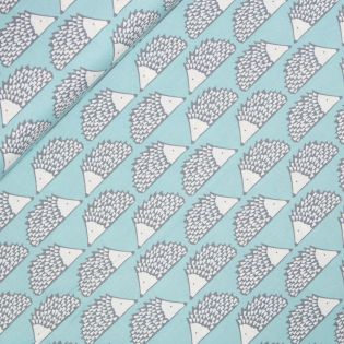 Patchwork - Baumwolle - Free Spirit - Scion - Igel - blau