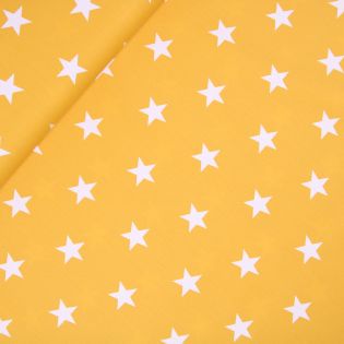 Baumwolle - Big Stars - gelb 