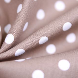Baumwolle - Dots - taupe
