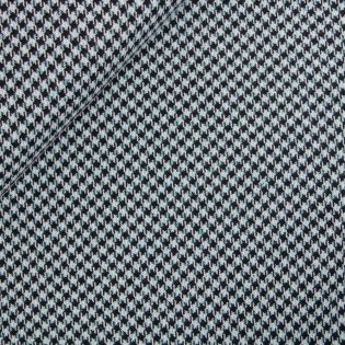 Baumwollstrick - grob - Hahnentritt - blau