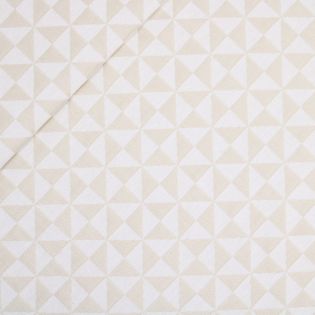 Dekostoff - Dreiecke - beige
