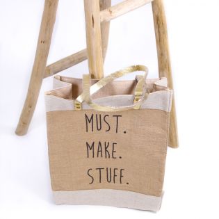 Nähtasche Must Make Stuff beige