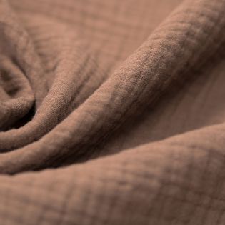 Baumwoll - Musselin - Double Gauze - taupe