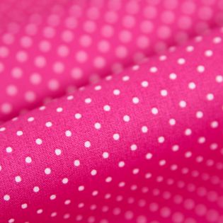 Baumwolle - beschichtet - Punkte - pink