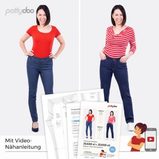 Schnittmuster - pattydoo - Jeans #1 & Jeans# 2 - Regular Waist Damenjeans