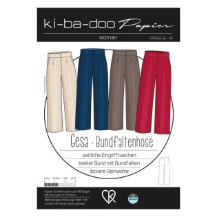 Schnittmuster - ki - ba - doo - Gesa - Bundfaltenhose - Woman