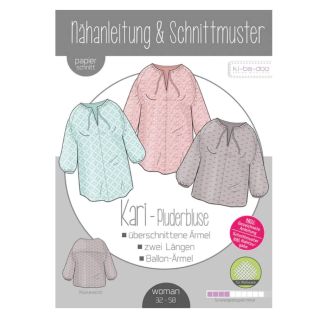 Schnittmuster - ki - ba - doo - Kari - Pluderbluse - Woman