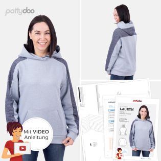 Schnittmuster - pattydoo - LAURYN - Damen Oversize-Hoodie