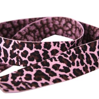 Gummiband  - 40mm - Leo - rosa