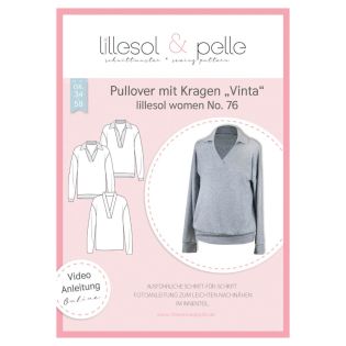 Schnittmuster - Lillesol & Pelle - Lillesol Woman No. 76 - Pullover mit Kragen - Vinta